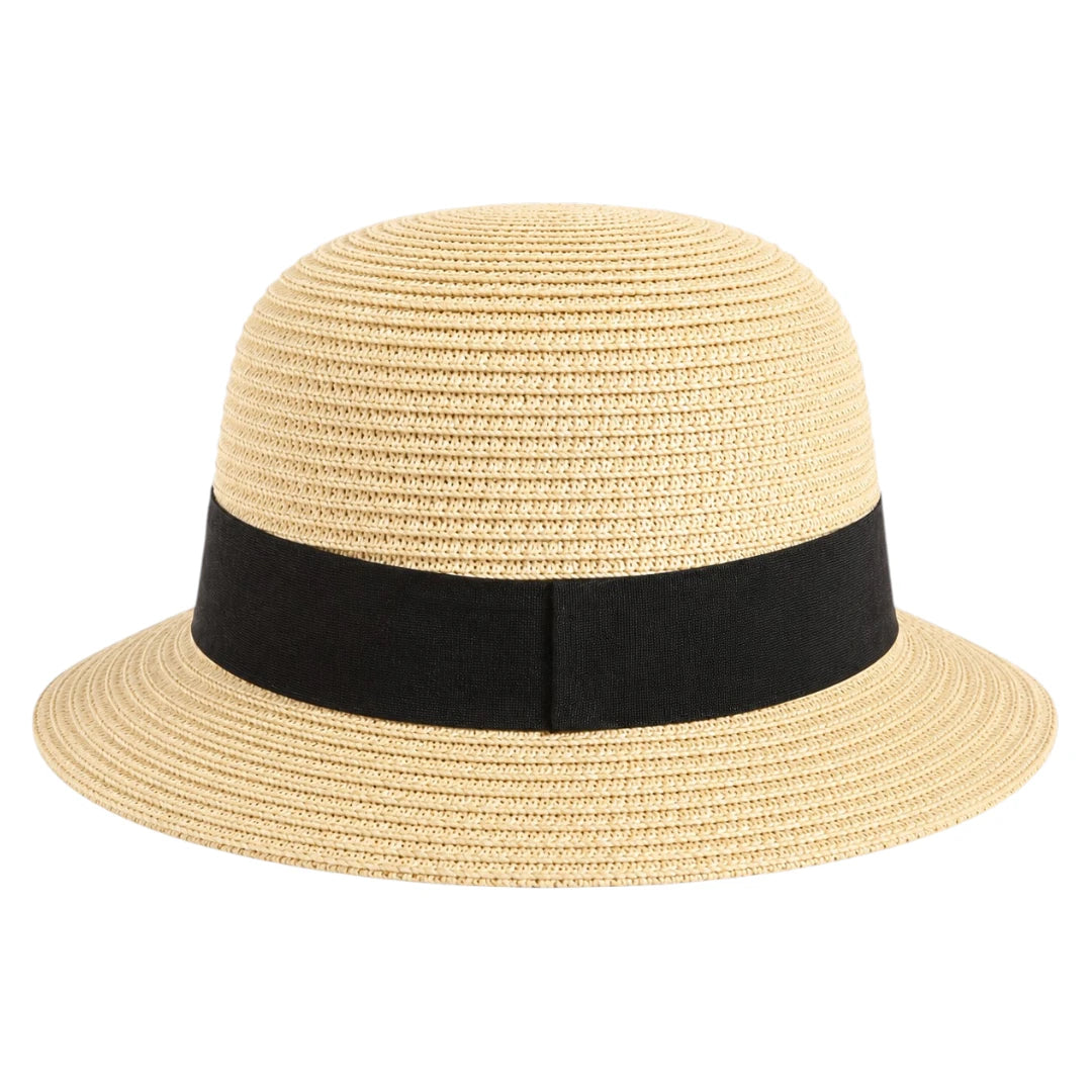 Hatvi Classic Bow Sun Hat – Beige Women's Summer Beach Hat