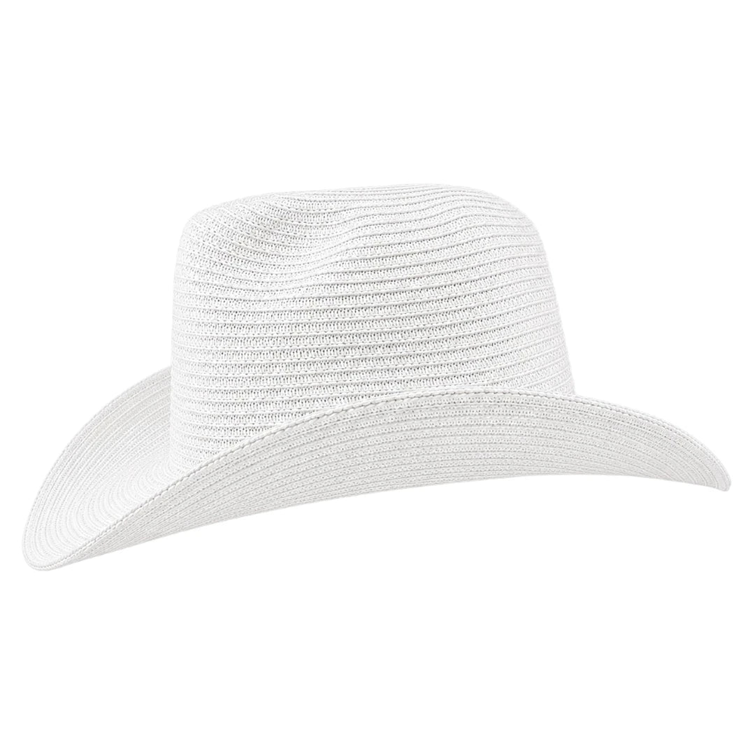 Hatvi White Western Straw Cowboy Hat