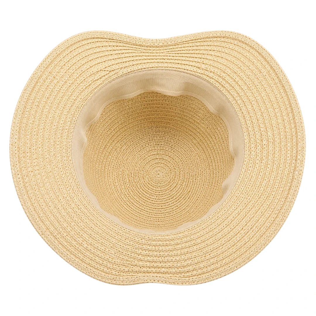 Hatvi Classic Bow Sun Hat – Beige Women's Summer Beach Hat