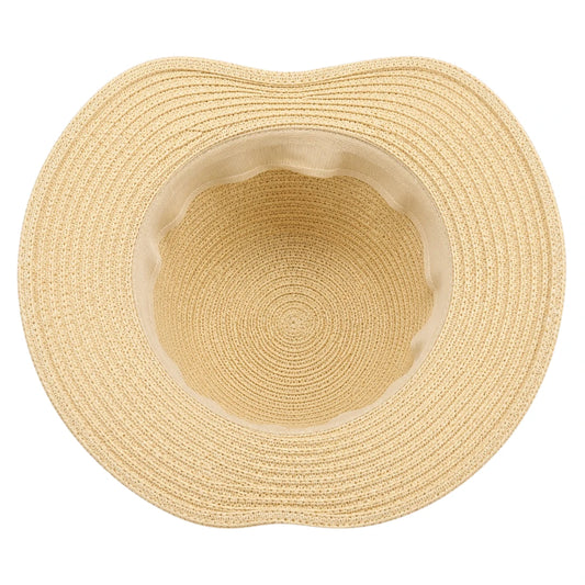 Hatvi Classic Bow Sun Hat – Beige Women's Summer Beach Hat