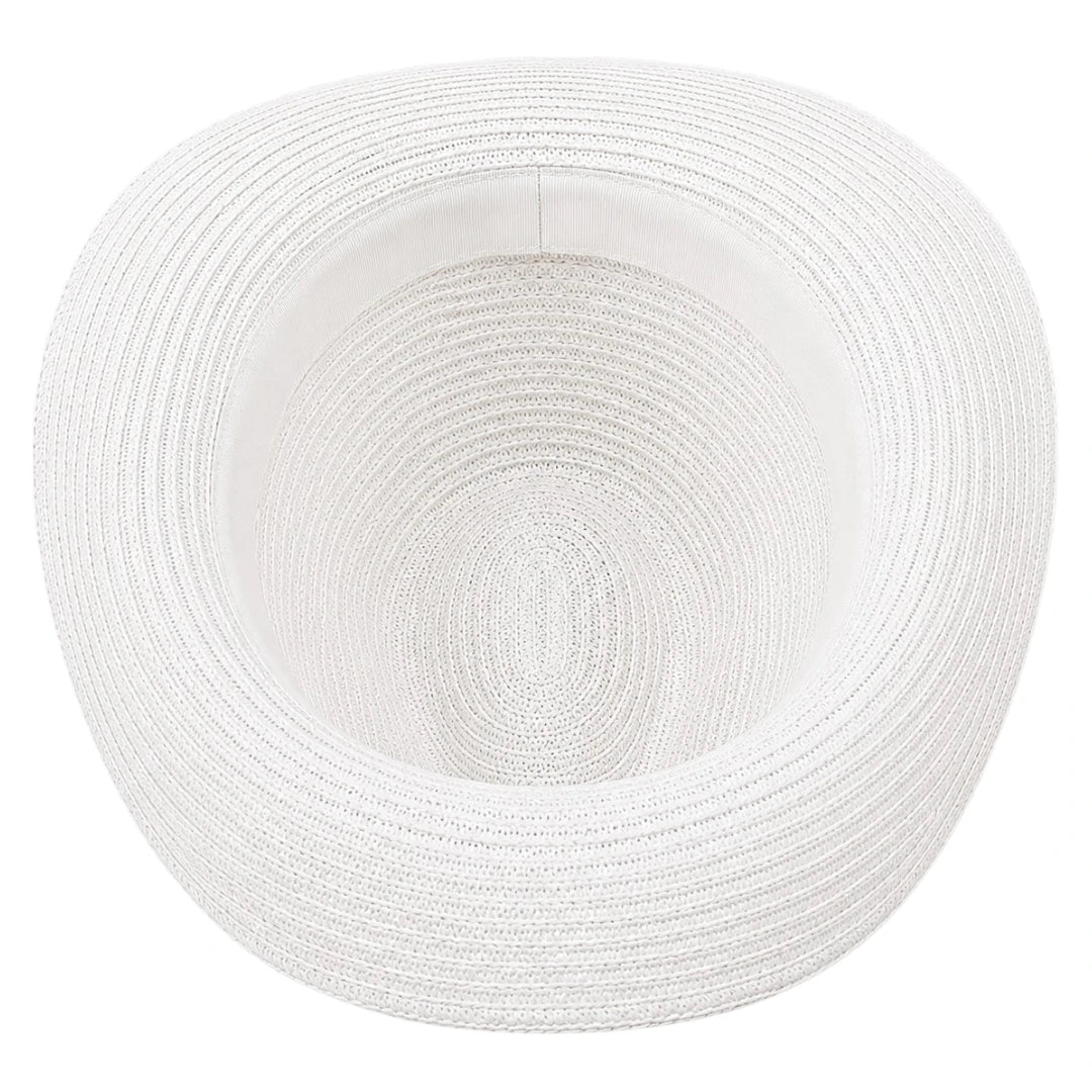 Hatvi White Western Straw Cowboy Hat